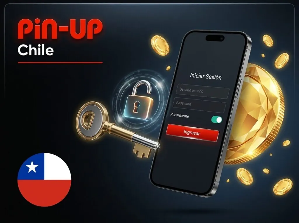 Inicio de sesión seguro en Pin-Up Chile con protección para tu cuenta personal.