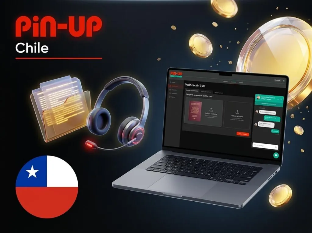 Soporte para completar la verificación de identidad en Pin-Up Chile de forma rápida.