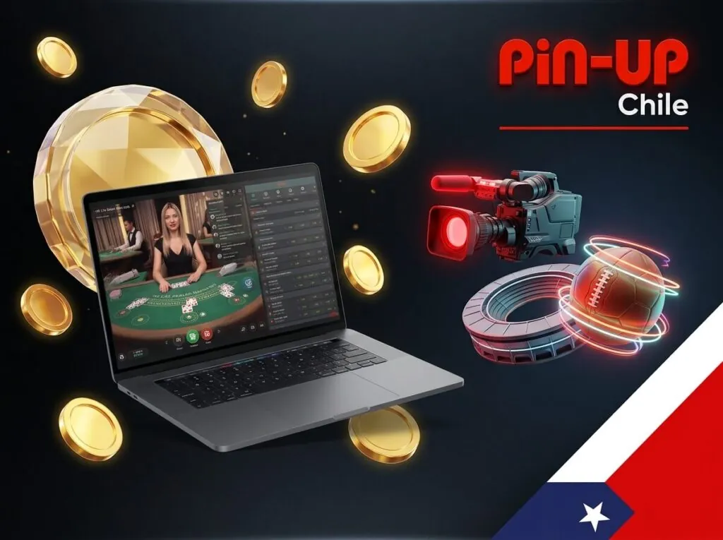 Casino en vivo y apuestas deportivas reunidas en Pin-Up Chile.