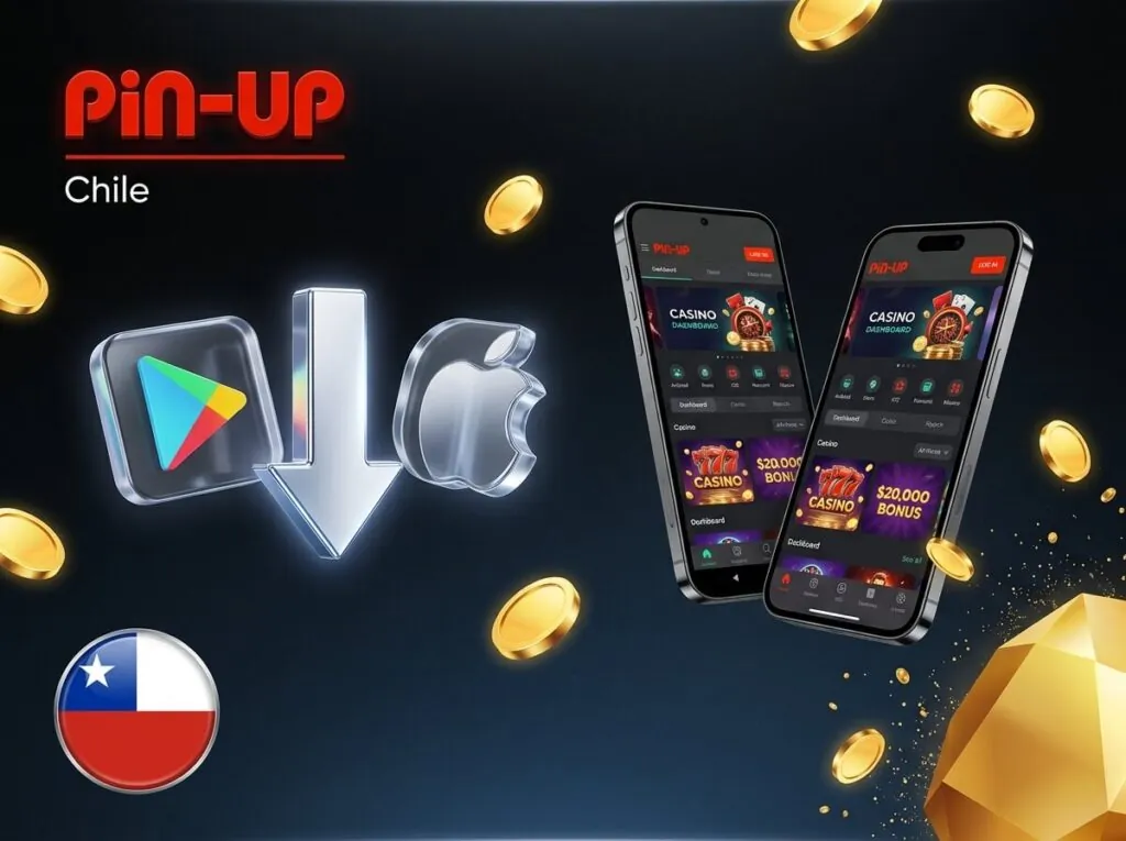 Descarga la aplicación oficial de Pin-Up Chile para Android y iPhone.